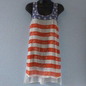 Stars N Stripes Top/Cover Up (Medium)